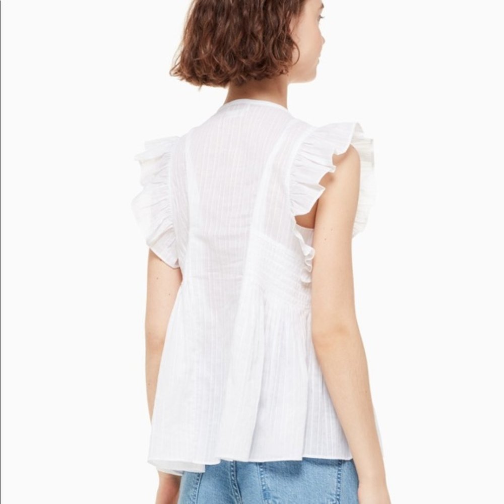 NWT! Kate Spade 100% Cotton mosaic embroidered Top - Picture 4 of 9